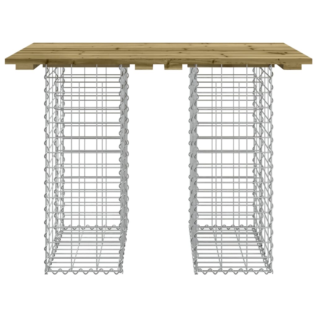 Garden Table Gabion Design 100x70x72 cm Impregnated Wood Pine