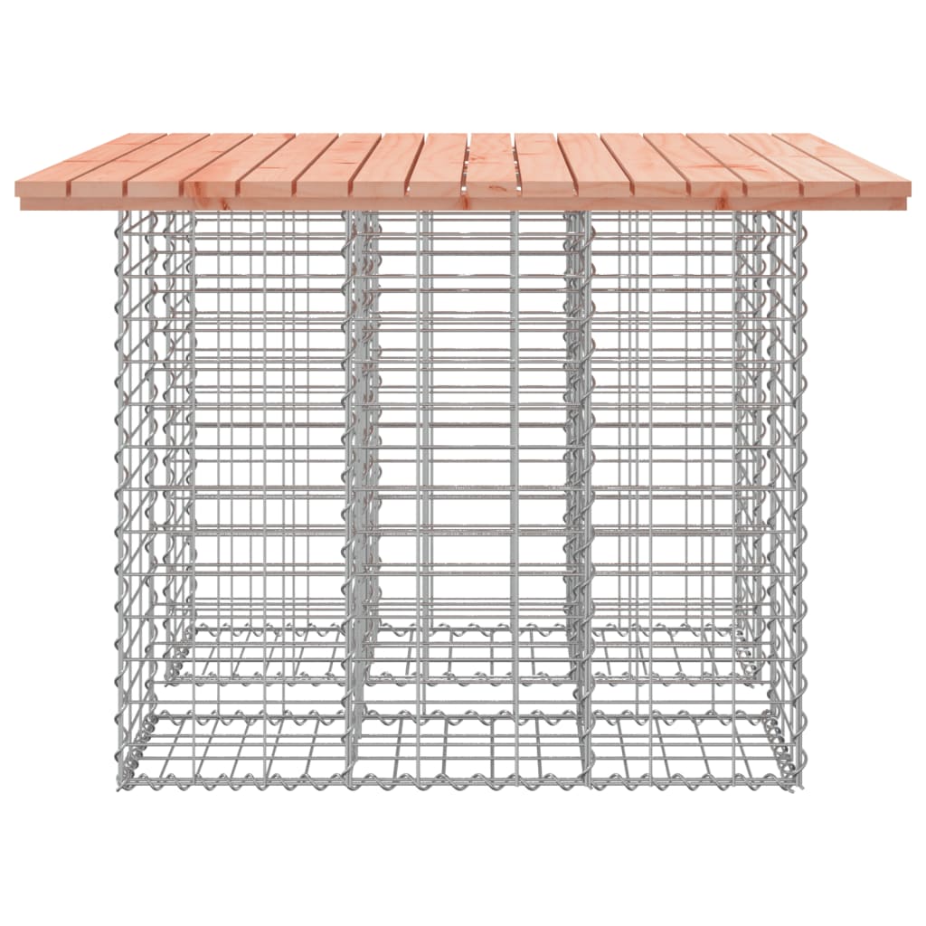 Garden Table Gabion Design 100x102x72 cm Solid Wood Douglas