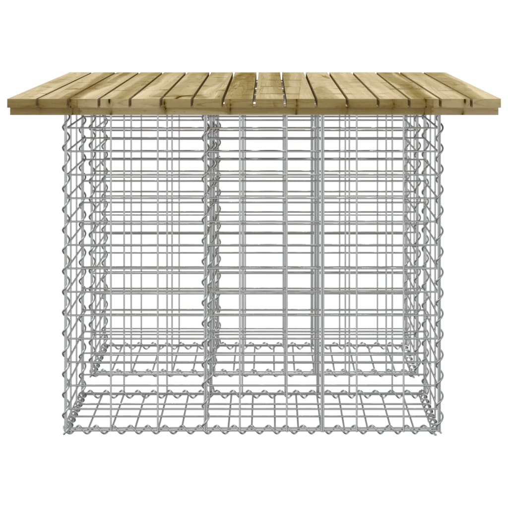 Garden Table Gabion Design 100x102x72 cm Impregnated Wood Pine