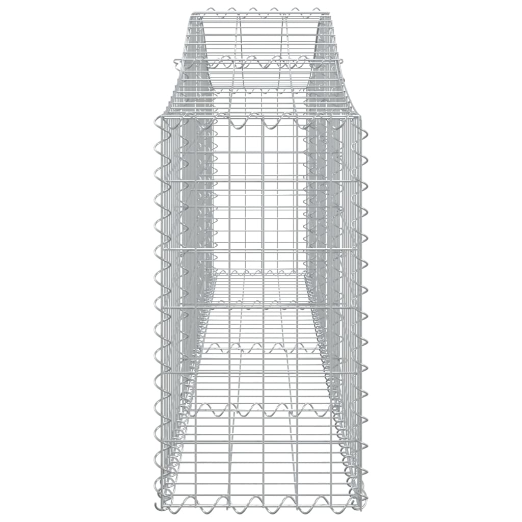 Arched Gabion Baskets 6 pcs 200x30x60/80 cm Galvanised Iron