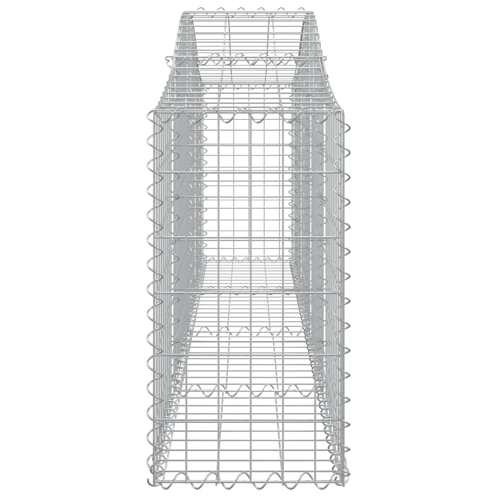 Arched Gabion Baskets 10 pcs 200x30x60/80 cm Galvanised Iron