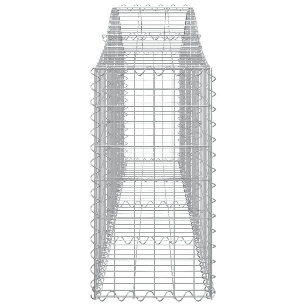 Arched Gabion Baskets 11 pcs 200x30x60/80 cm Galvanised Iron