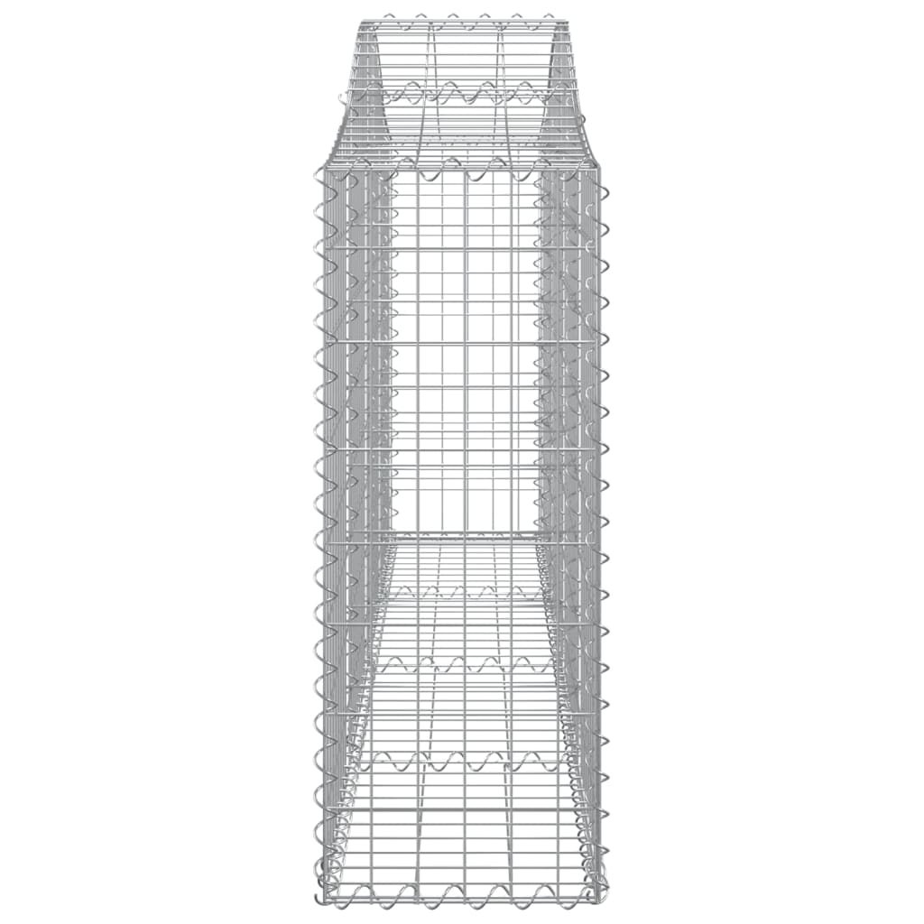 Arched Gabion Baskets 12 pcs 200x30x80/100 cm Galvanised Iron
