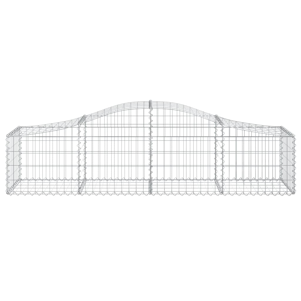 Arched Gabion Baskets 12 pcs 200x50x40/60 cm Galvanised Iron