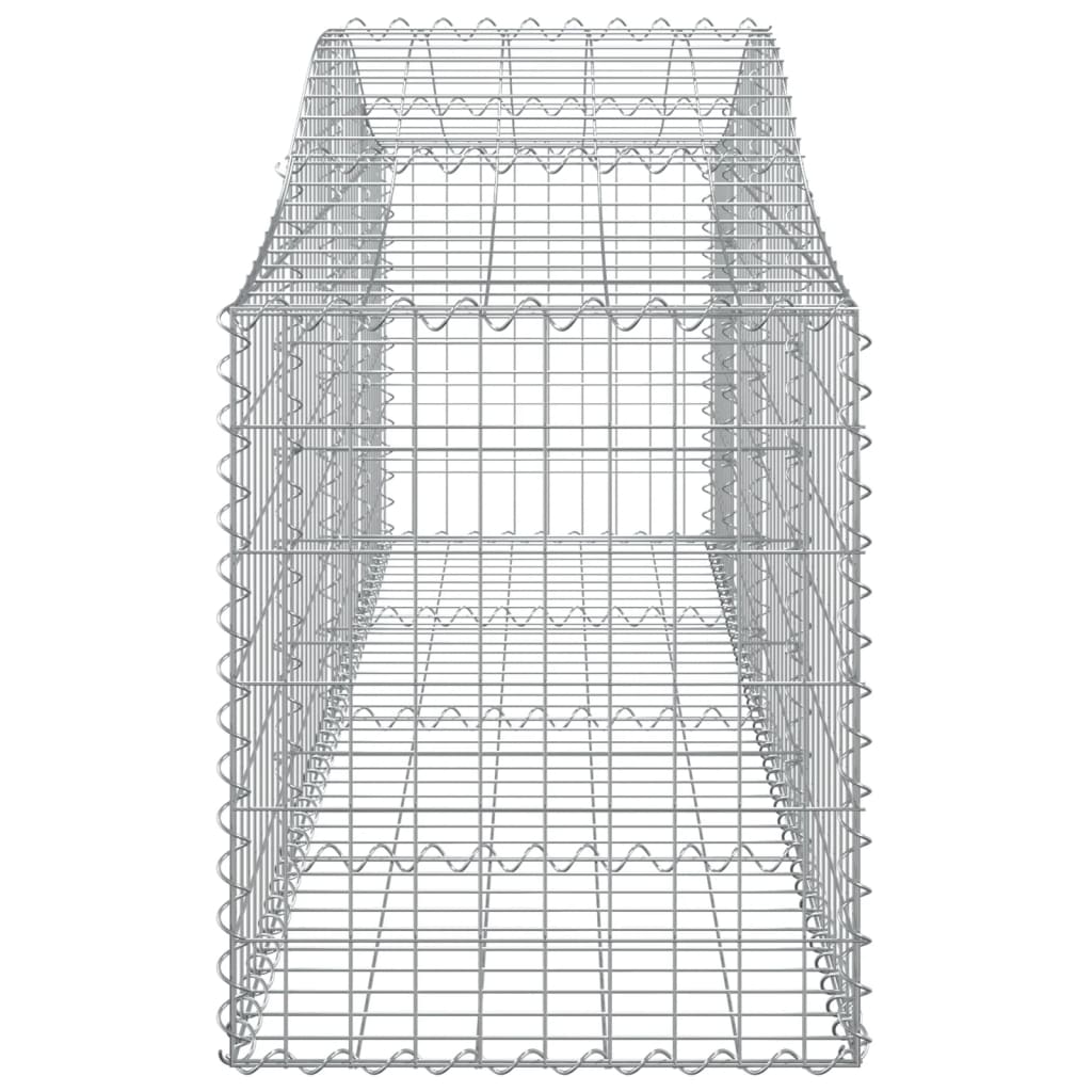 Arched Gabion Baskets 20 pcs 200x50x60/80 cm Galvanised Iron