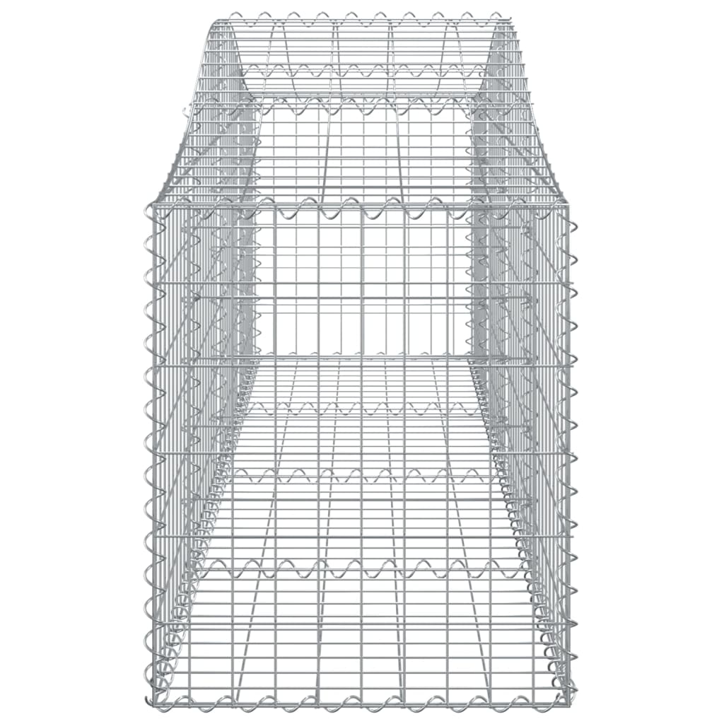 Arched Gabion Baskets 25 pcs 200x50x60/80 cm Galvanised Iron