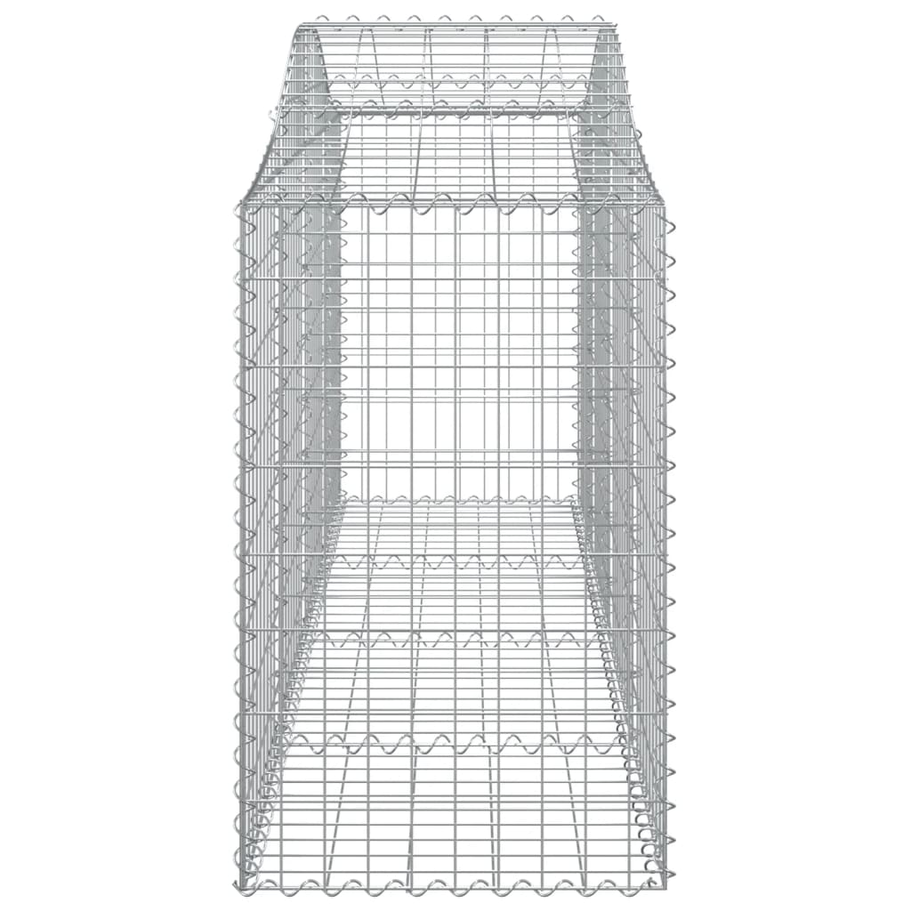 Arched Gabion Baskets 20 pcs 200x50x80/100 cm Galvanised Iron