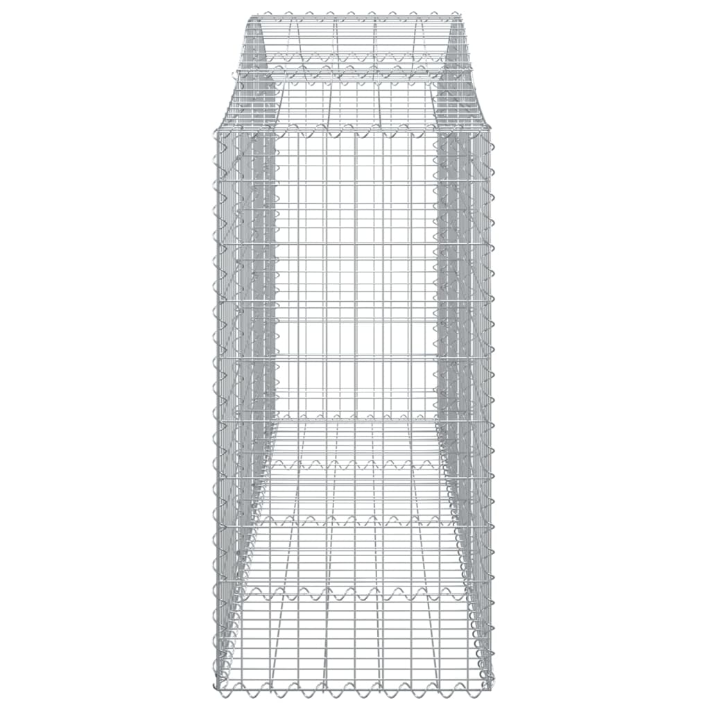 Arched Gabion Baskets 40 pcs 200x50x100/120 cm Galvanised Iron