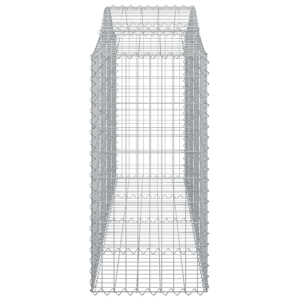 Arched Gabion Baskets 12 pcs 200x50x120/140 cm Galvanised Iron