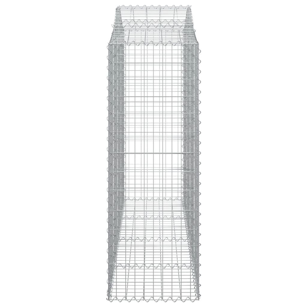 Arched Gabion Baskets 20 pcs 200x50x140/160 cm Galvanised Iron
