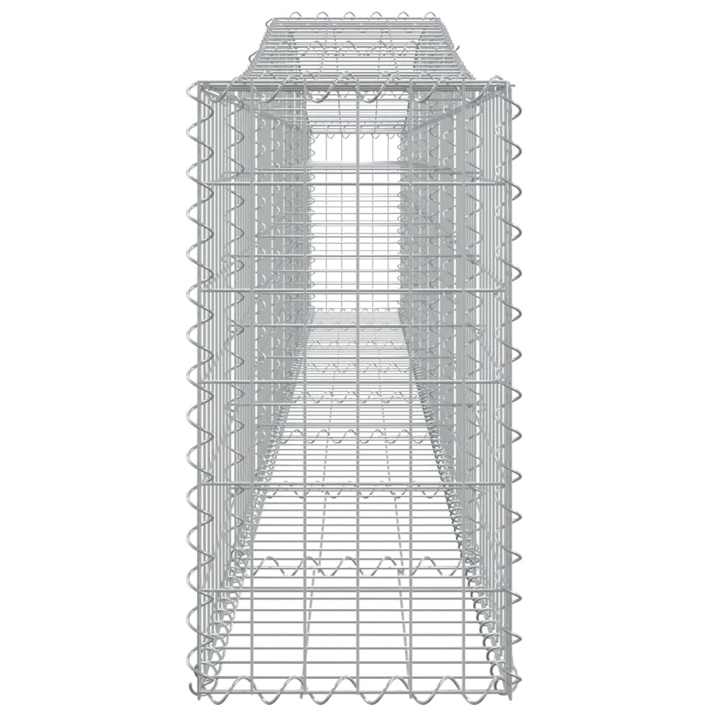 Arched Gabion Baskets 5 pcs 400x30x60/80 cm Galvanised Iron