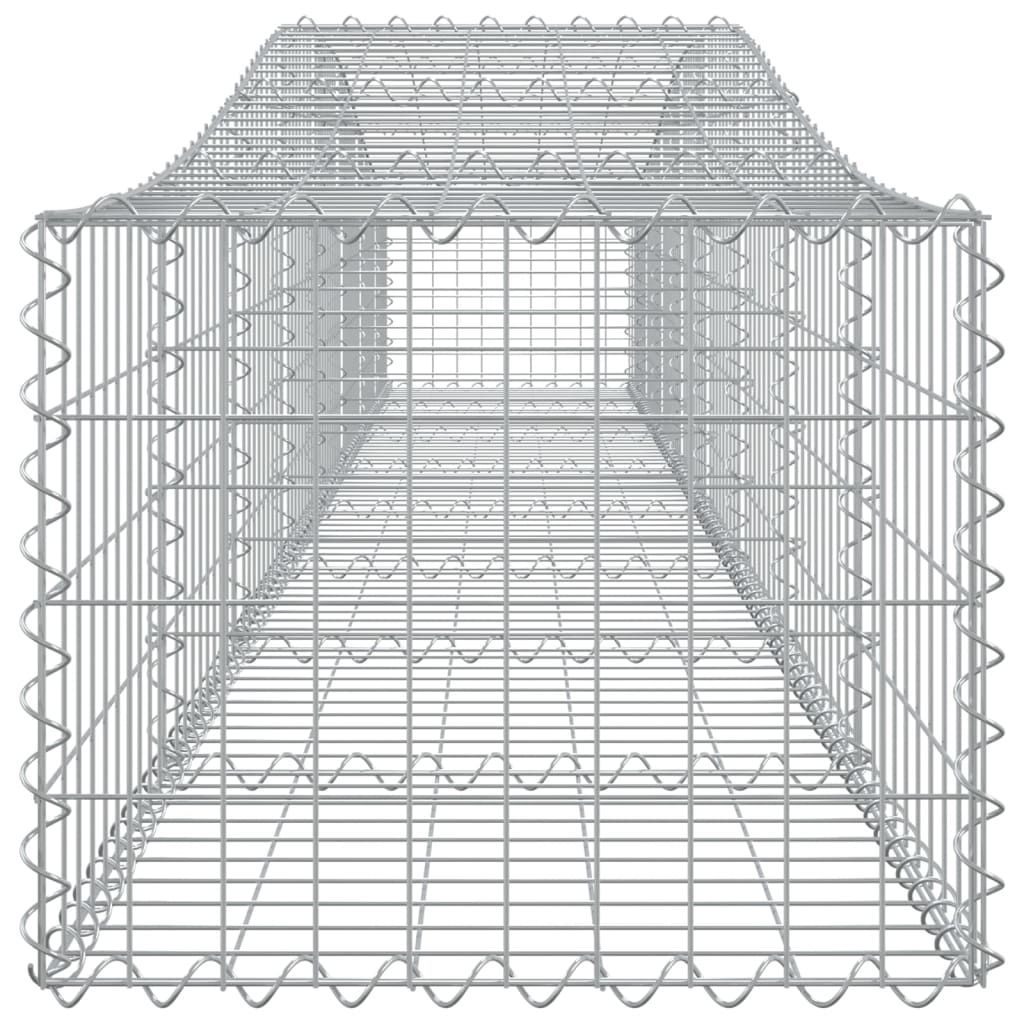 Arched Gabion Baskets 7 pcs 400x50x40/60 cm Galvanised Iron