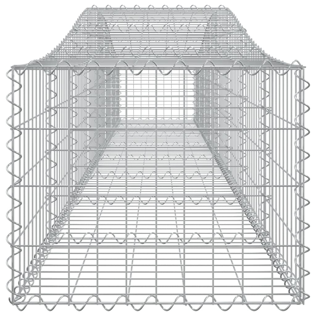 Arched Gabion Baskets 10 pcs 400x50x40/60 cm Galvanised Iron