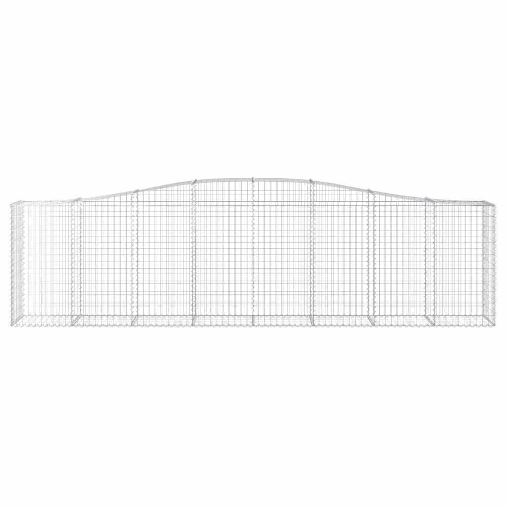 Arched Gabion Baskets 9 pcs 400x50x100/120 cm Galvanised Iron