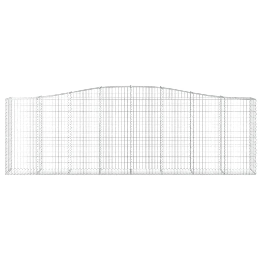 Arched Gabion Baskets 25 pcs 400x50x120/140 cm Galvanised Iron