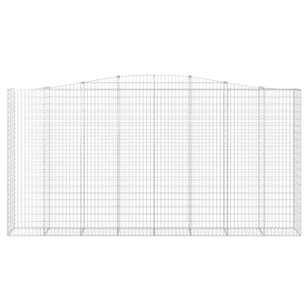 Arched Gabion Baskets 5 pcs 400x50x200/220 cm Galvanised Iron