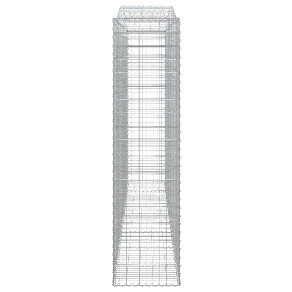 Arched Gabion Baskets 10 pcs 400x50x200/220 cm Galvanised Iron