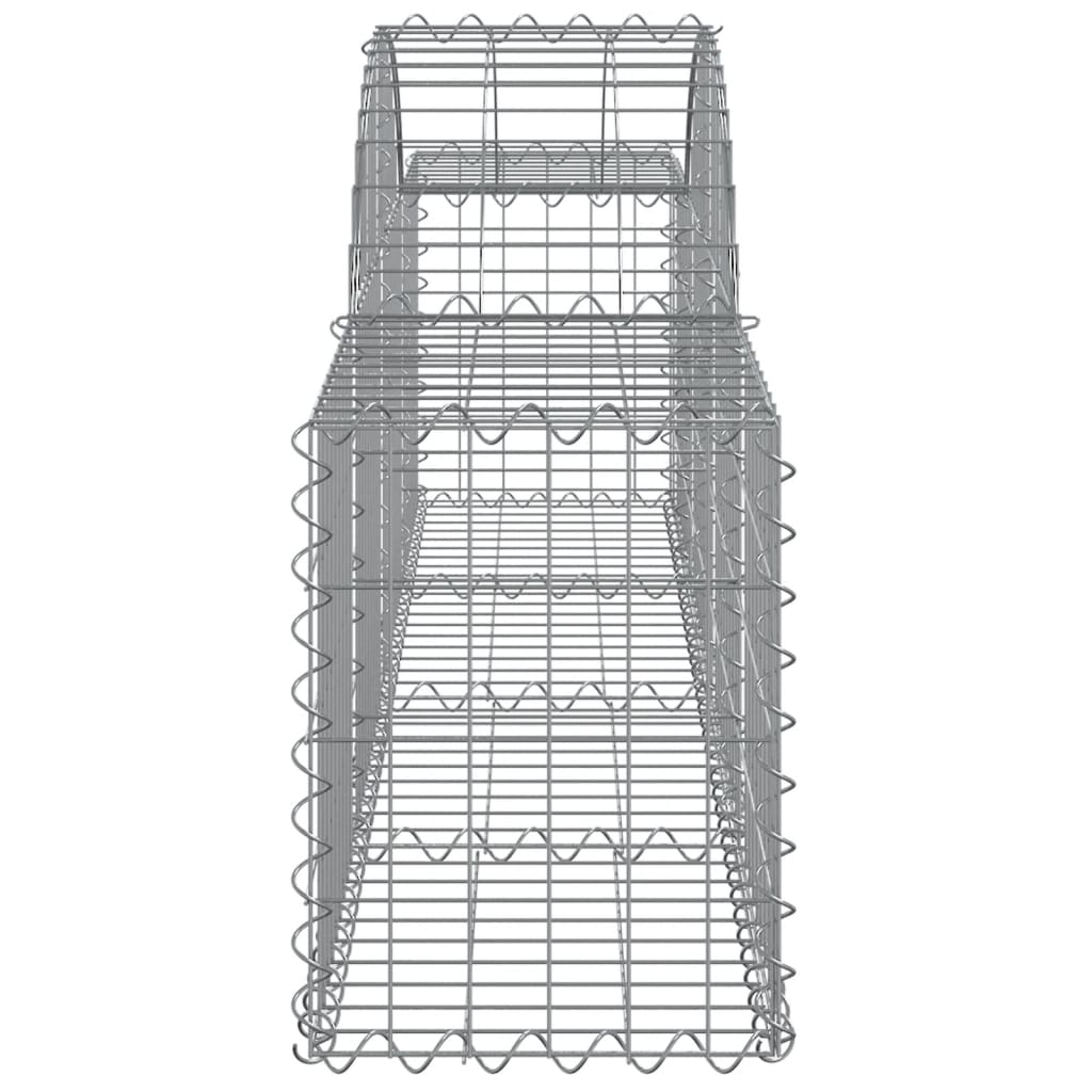 Arched Gabion Baskets 11 pcs 200x30x40/60 cm Galvanised Iron