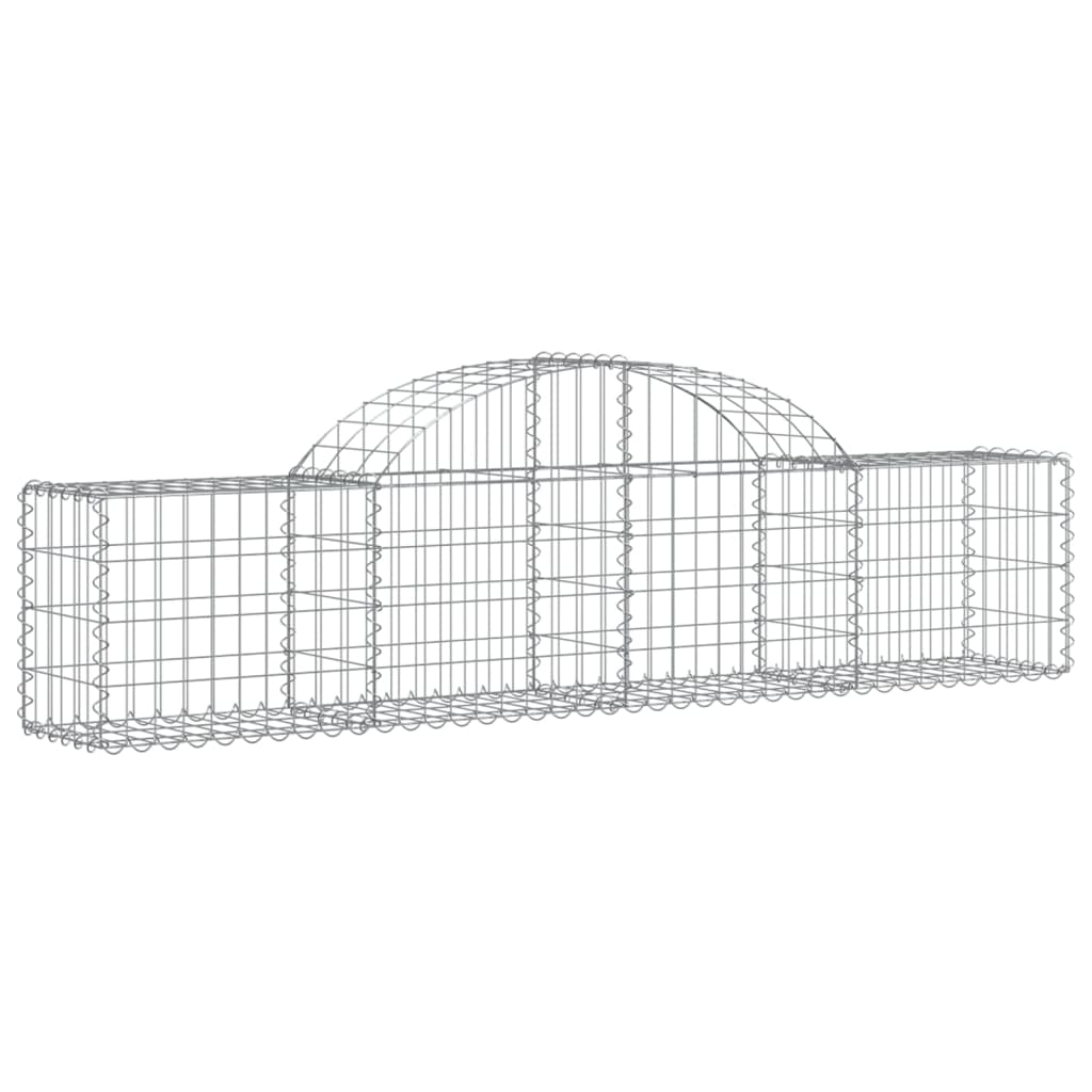 Arched Gabion Baskets 30 pcs 200x30x40/60 cm Galvanised Iron