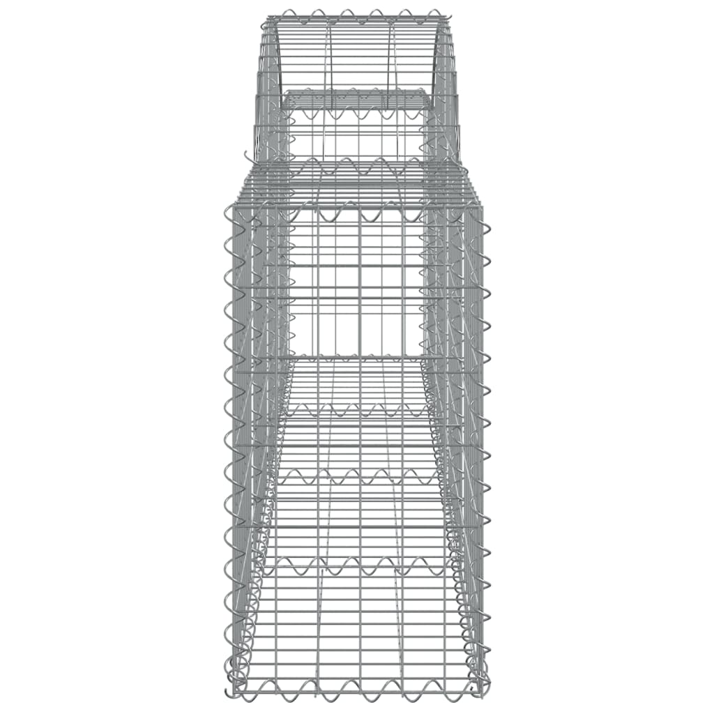 Arched Gabion Baskets 25 pcs 200x30x60/80 cm Galvanised Iron