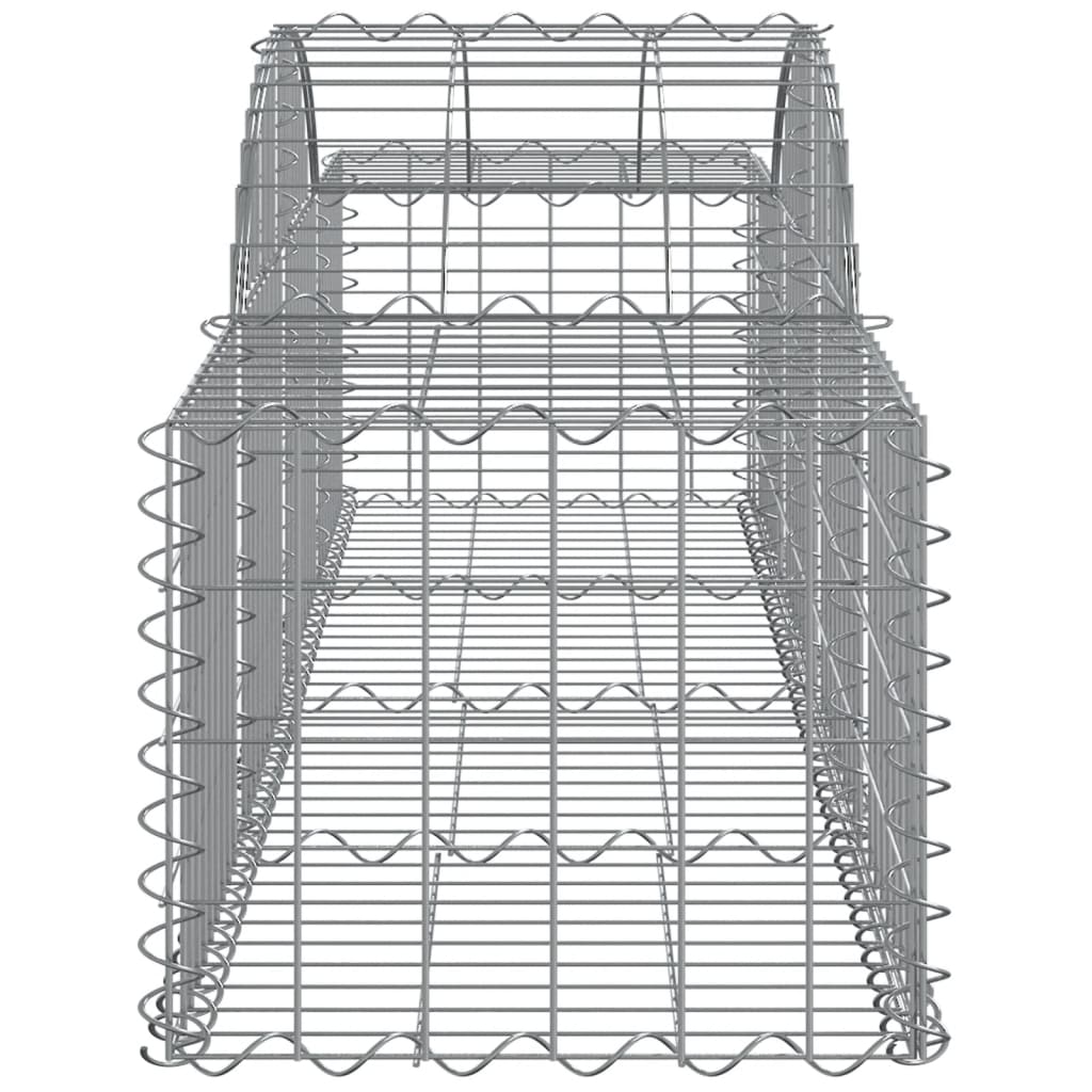 Arched Gabion Baskets 40 pcs 200x50x40/60 cm Galvanised Iron