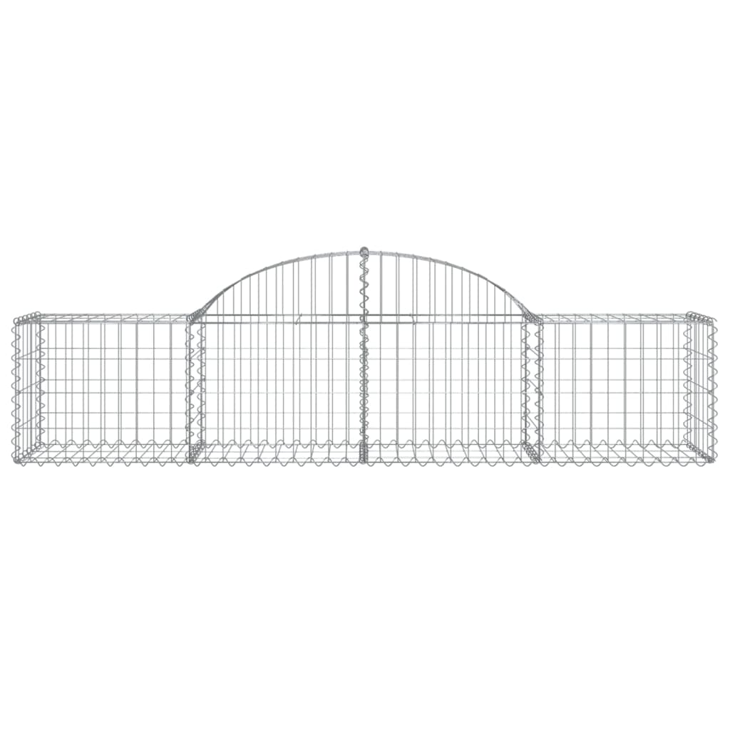 Arched Gabion Baskets 50 pcs 200x50x40/60 cm Galvanised Iron