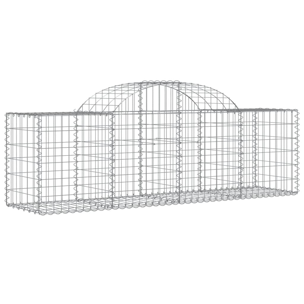 Arched Gabion Baskets 50 pcs 200x50x60/80 cm Galvanised Iron