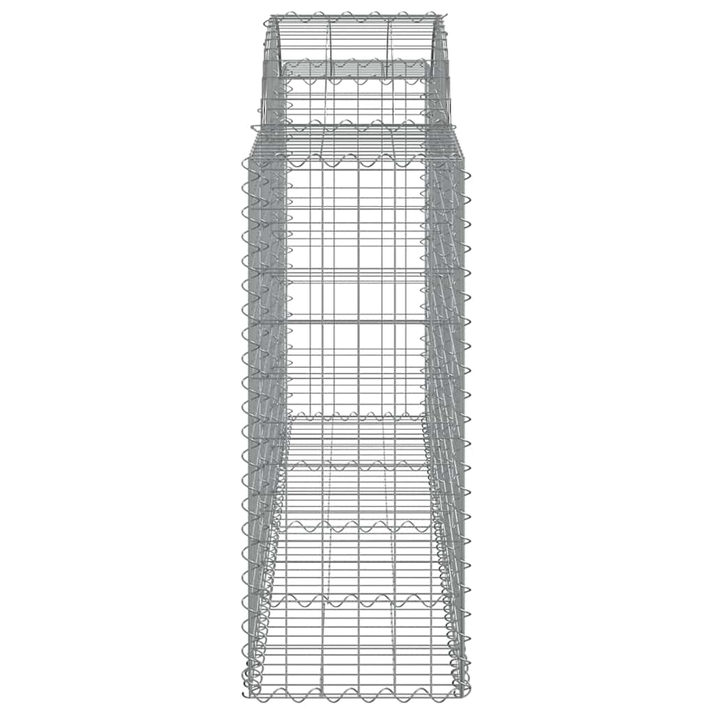 Arched Gabion Baskets 40 pcs 200x50x100/120 cm Galvanised Iron