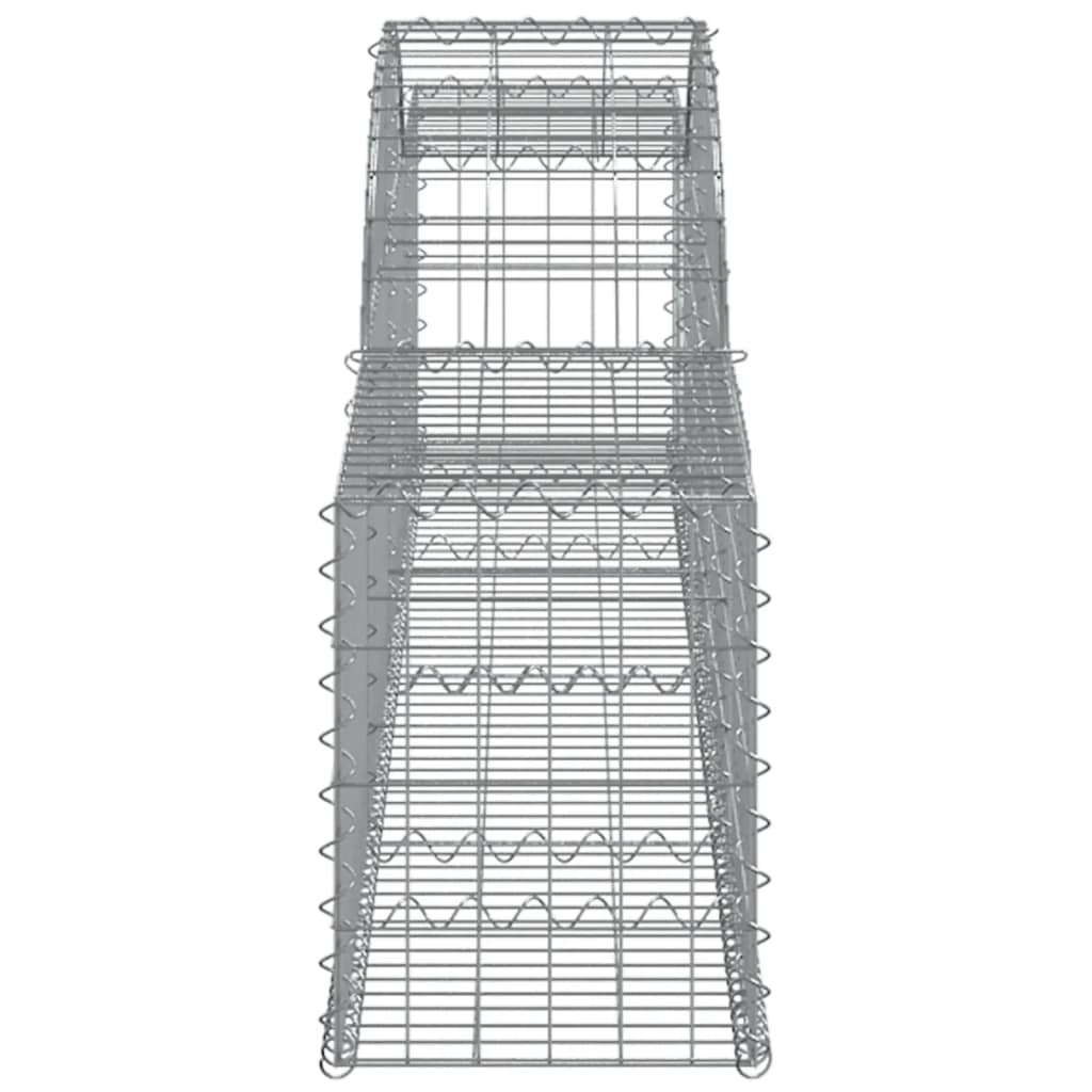 Arched Gabion Baskets 2 pcs 300x30x40/60 cm Galvanised Iron