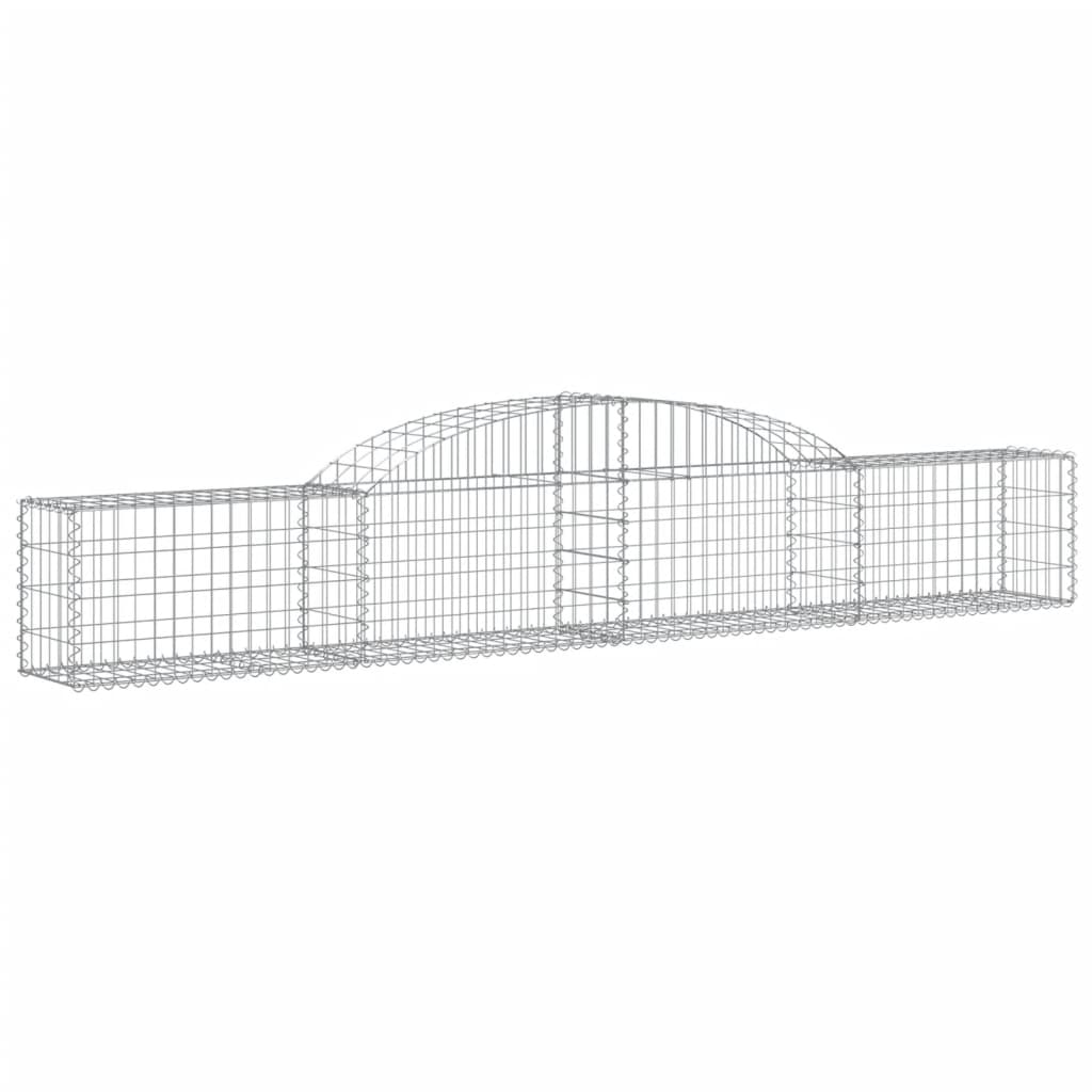Arched Gabion Baskets 13 pcs 300x30x40/60 cm Galvanised Iron
