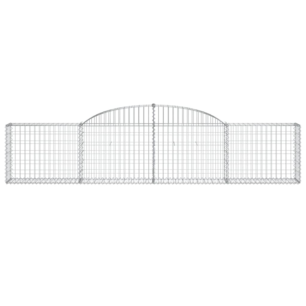 Arched Gabion Baskets 30 pcs 300x30x60/80 cm Galvanised Iron