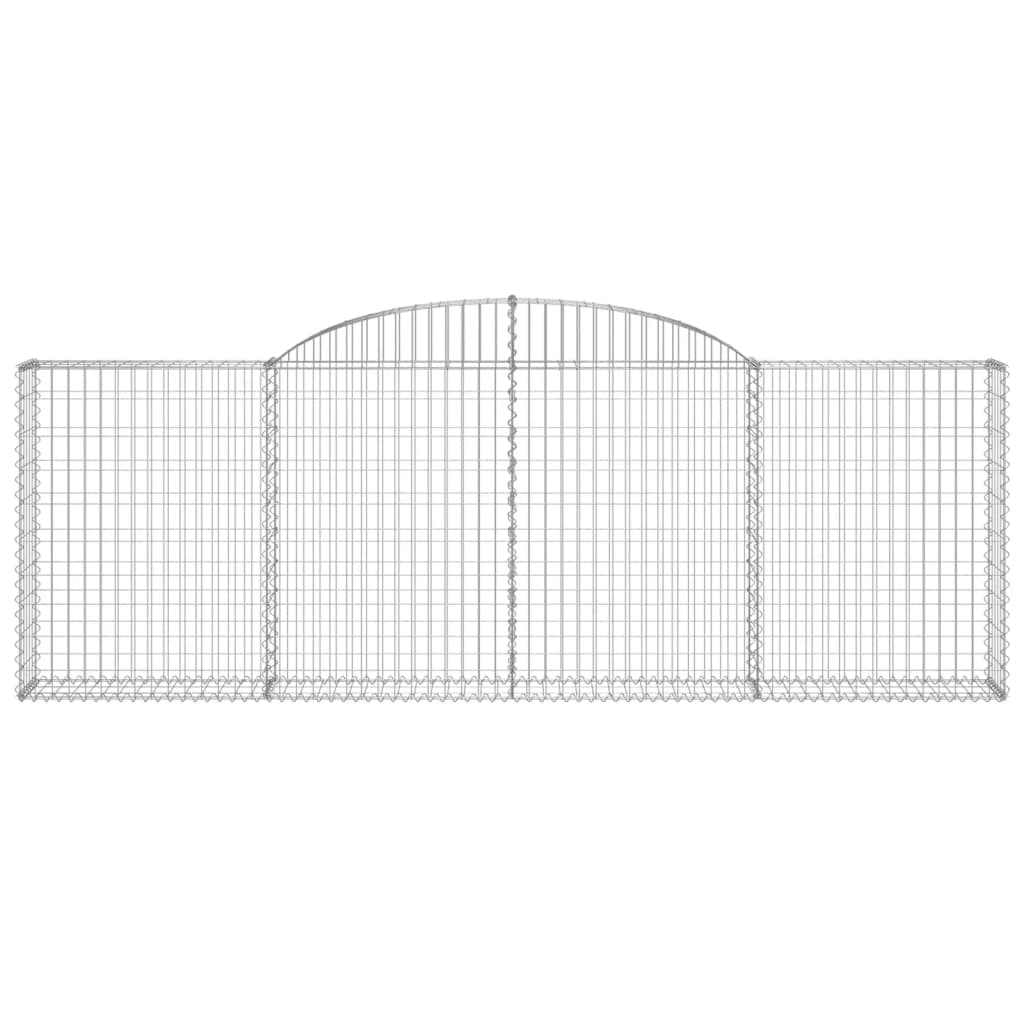 Arched Gabion Baskets 12 pcs 300x30x100/120 cm Galvanised Iron