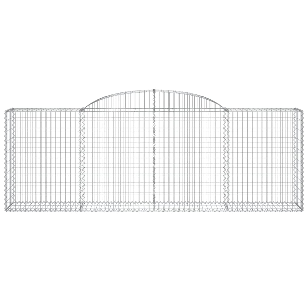 Arched Gabion Baskets 11 pcs 300x50x100/120 cm Galvanised Iron