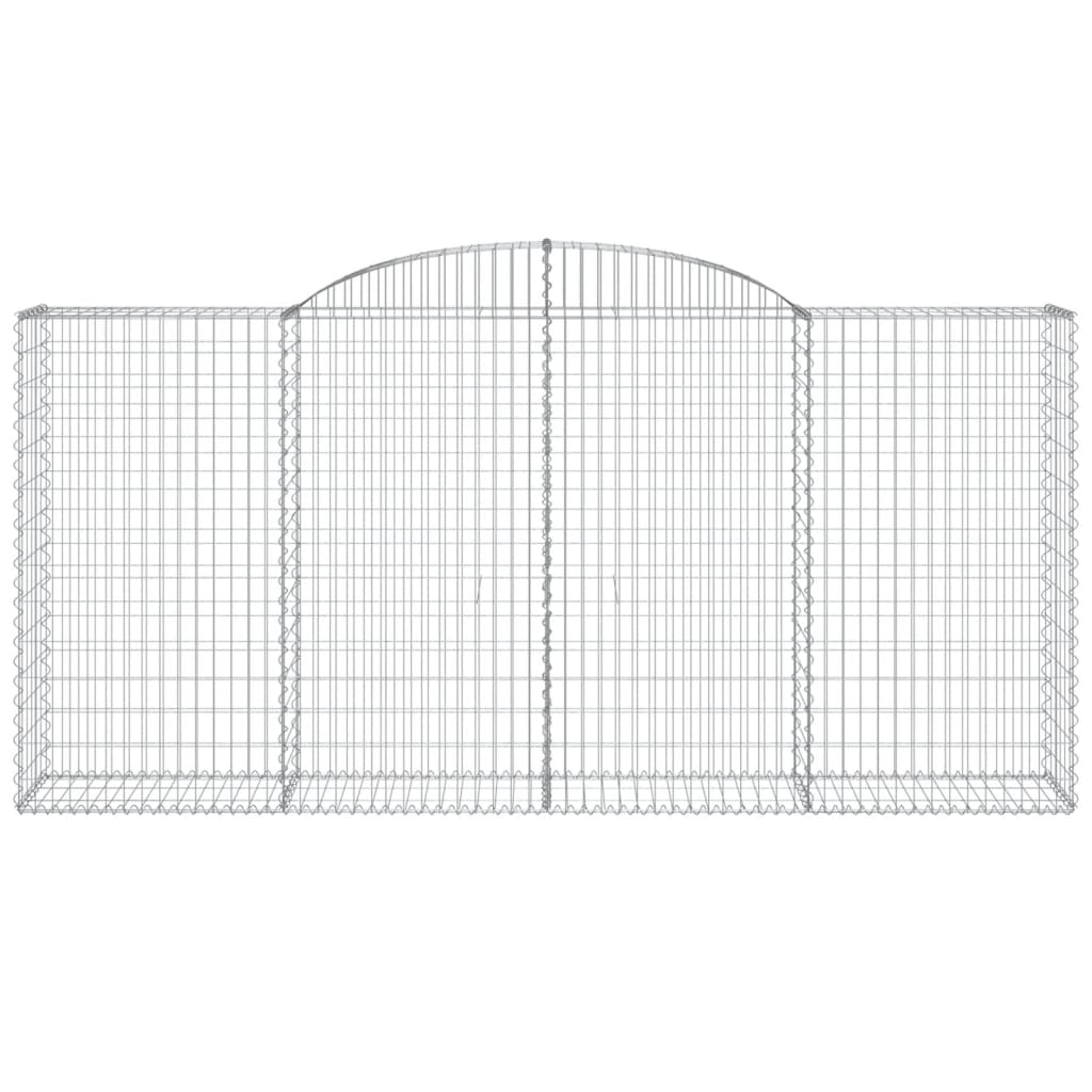 Arched Gabion Baskets 25 pcs 300x50x140/160 cm Galvanised Iron