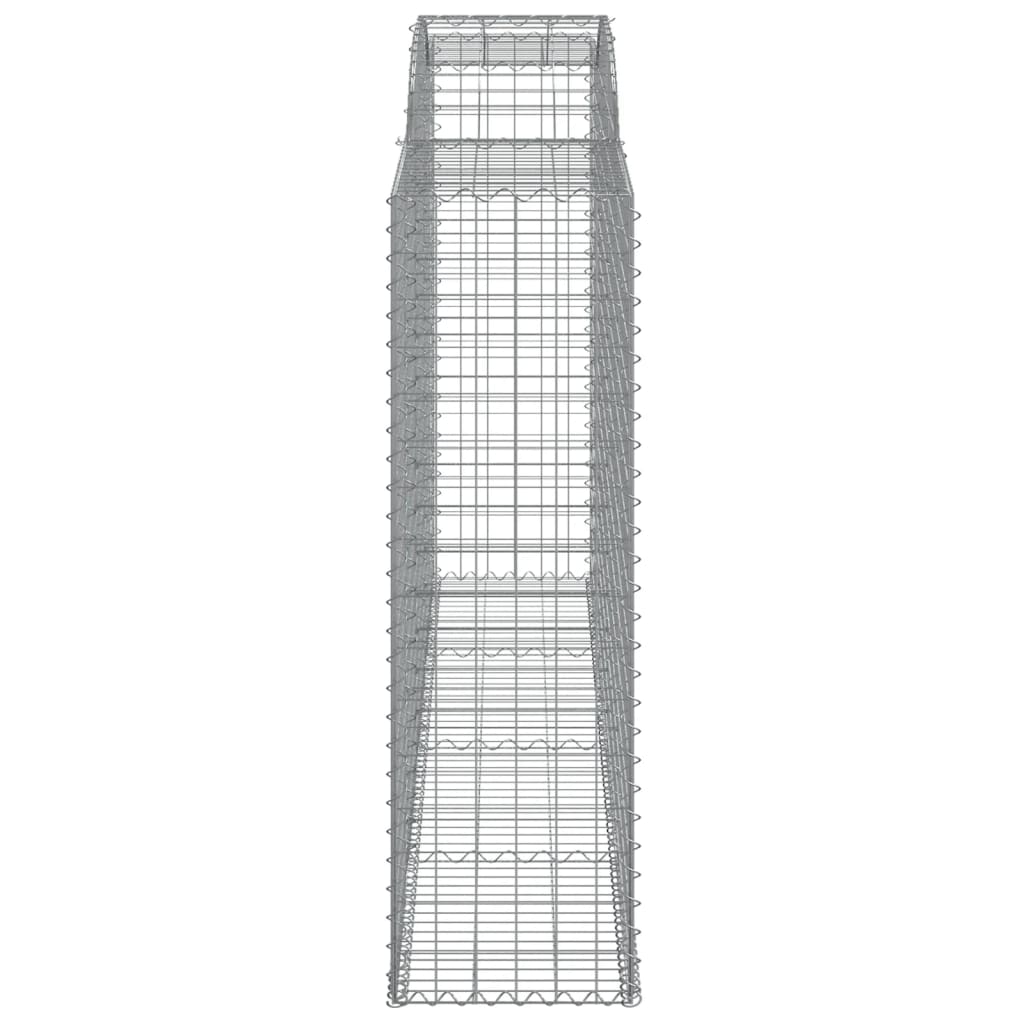 Arched Gabion Baskets 17 pcs 300x50x160/180 cm Galvanised Iron