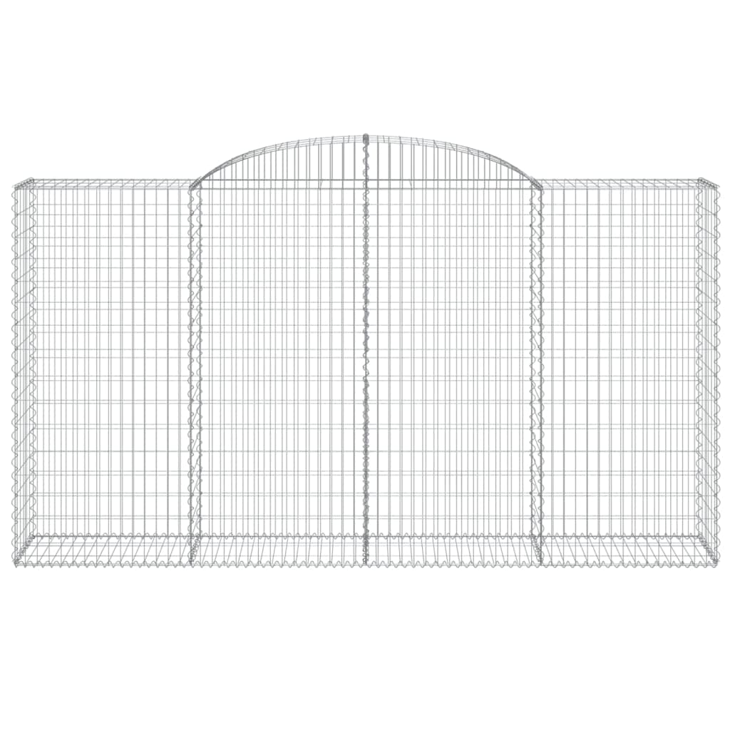 Arched Gabion Baskets 20 pcs 300x50x160/180 cm Galvanised Iron