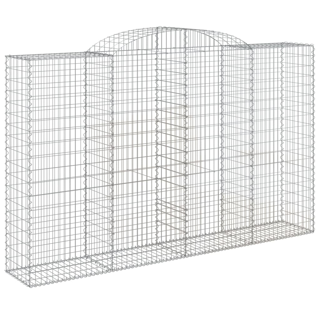 Arched Gabion Baskets 20 pcs 300x50x180/200 cm Galvanised Iron