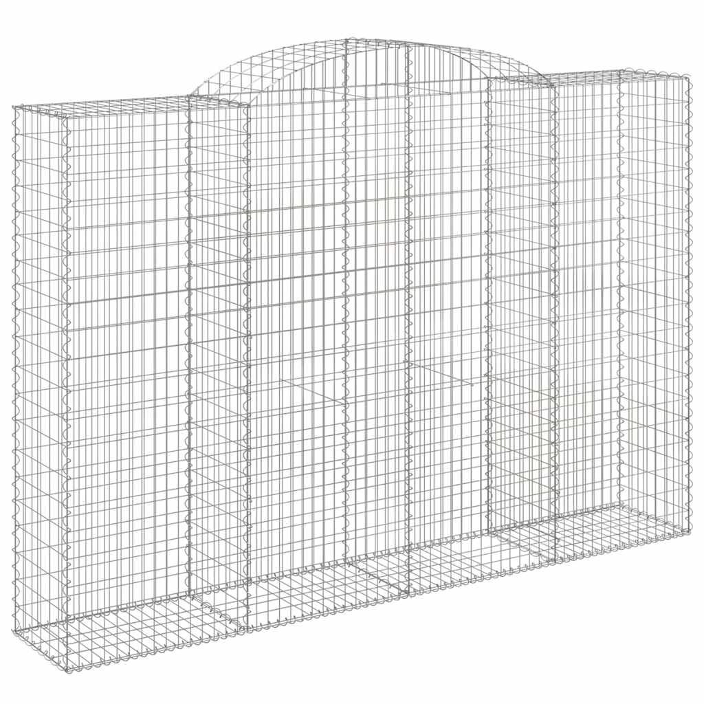 Arched Gabion Baskets 12 pcs 300x50x200/220 cm Galvanised Iron