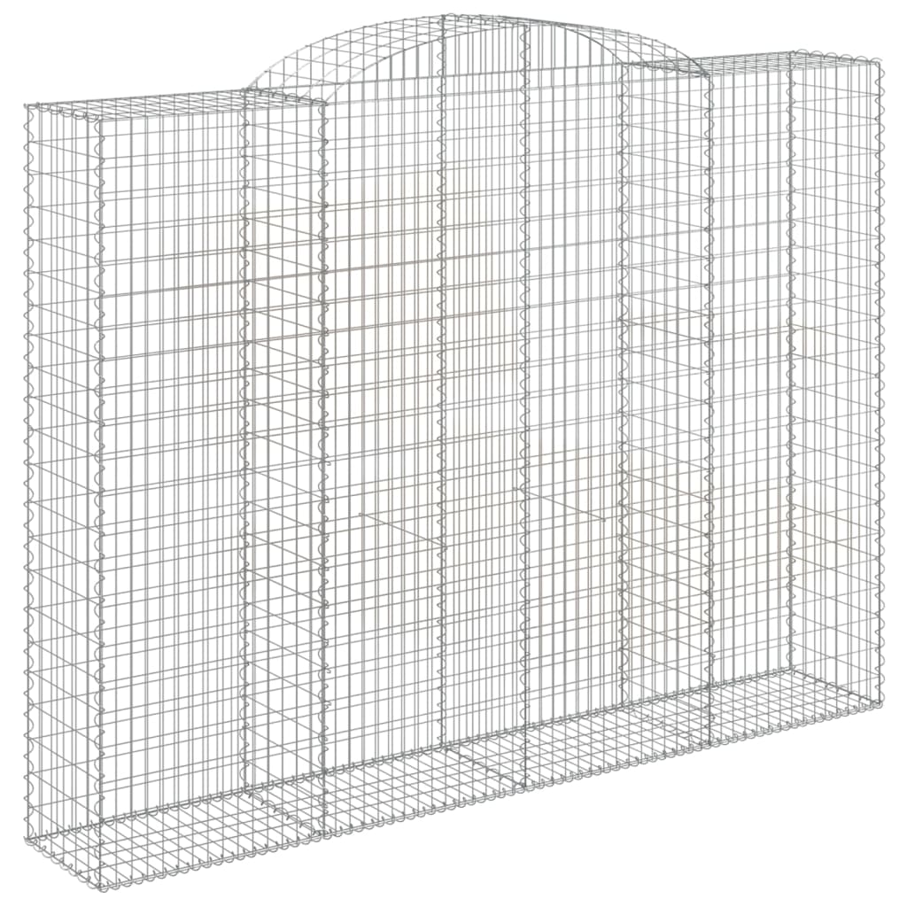 Arched Gabion Baskets 12 pcs 300x50x220/240 cm Galvanised Iron