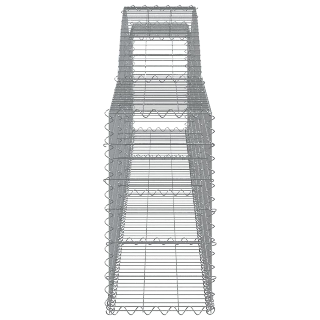 Arched Gabion Baskets 10 pcs 400x30x60/80 cm Galvanised Iron