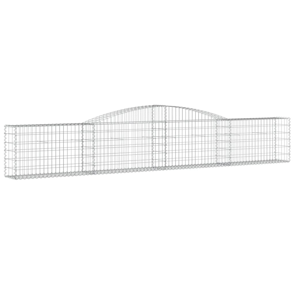 Arched Gabion Baskets 20 pcs 400x30x60/80 cm Galvanised Iron