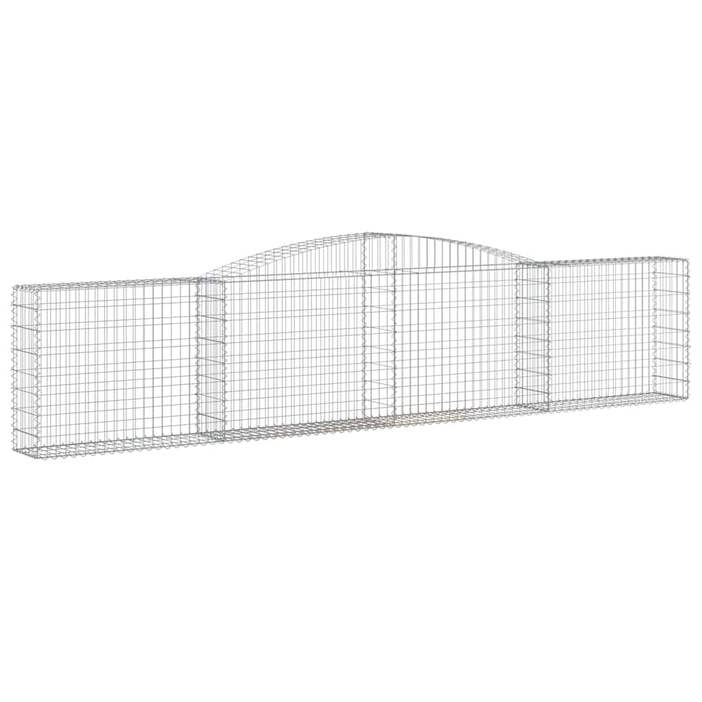 Arched Gabion Baskets 20 pcs 400x30x80/100 cm Galvanised Iron