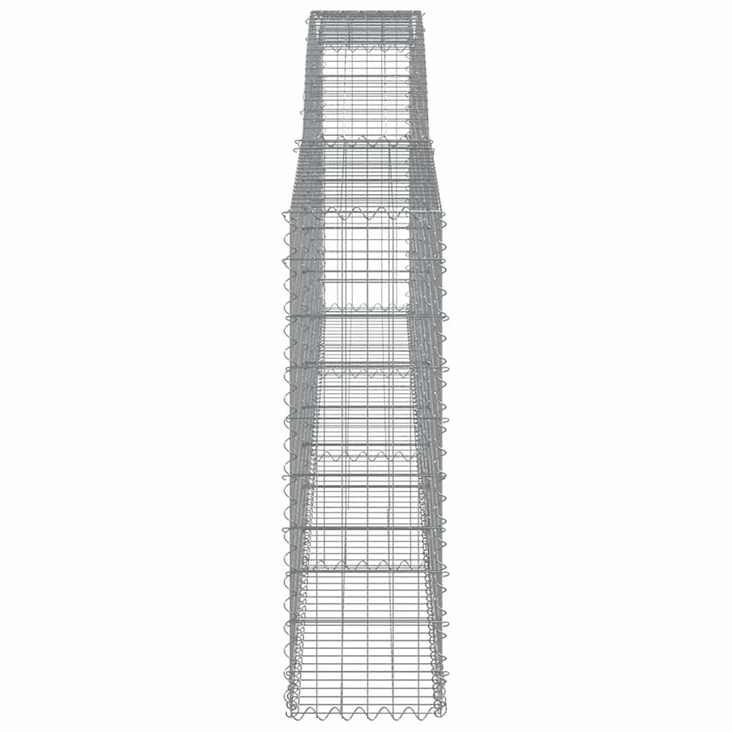 Arched Gabion Baskets 8 pcs 400x30x100/120 cm Galvanised Iron