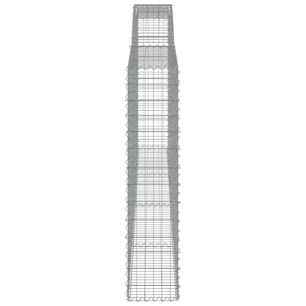 Arched Gabion Baskets 5 pcs 400x30x140/160 cm Galvanised Iron