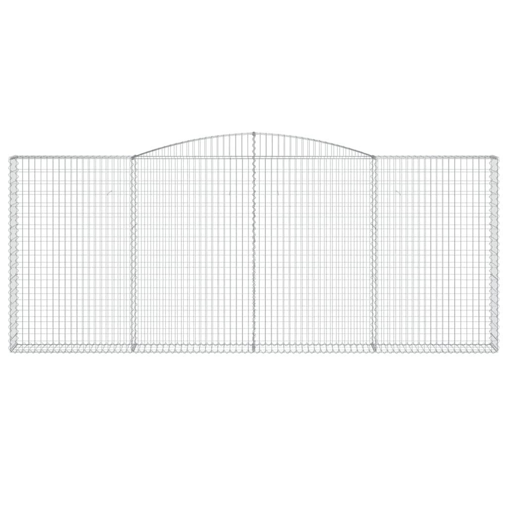 Arched Gabion Baskets 5 pcs 400x30x160/180 cm Galvanised Iron