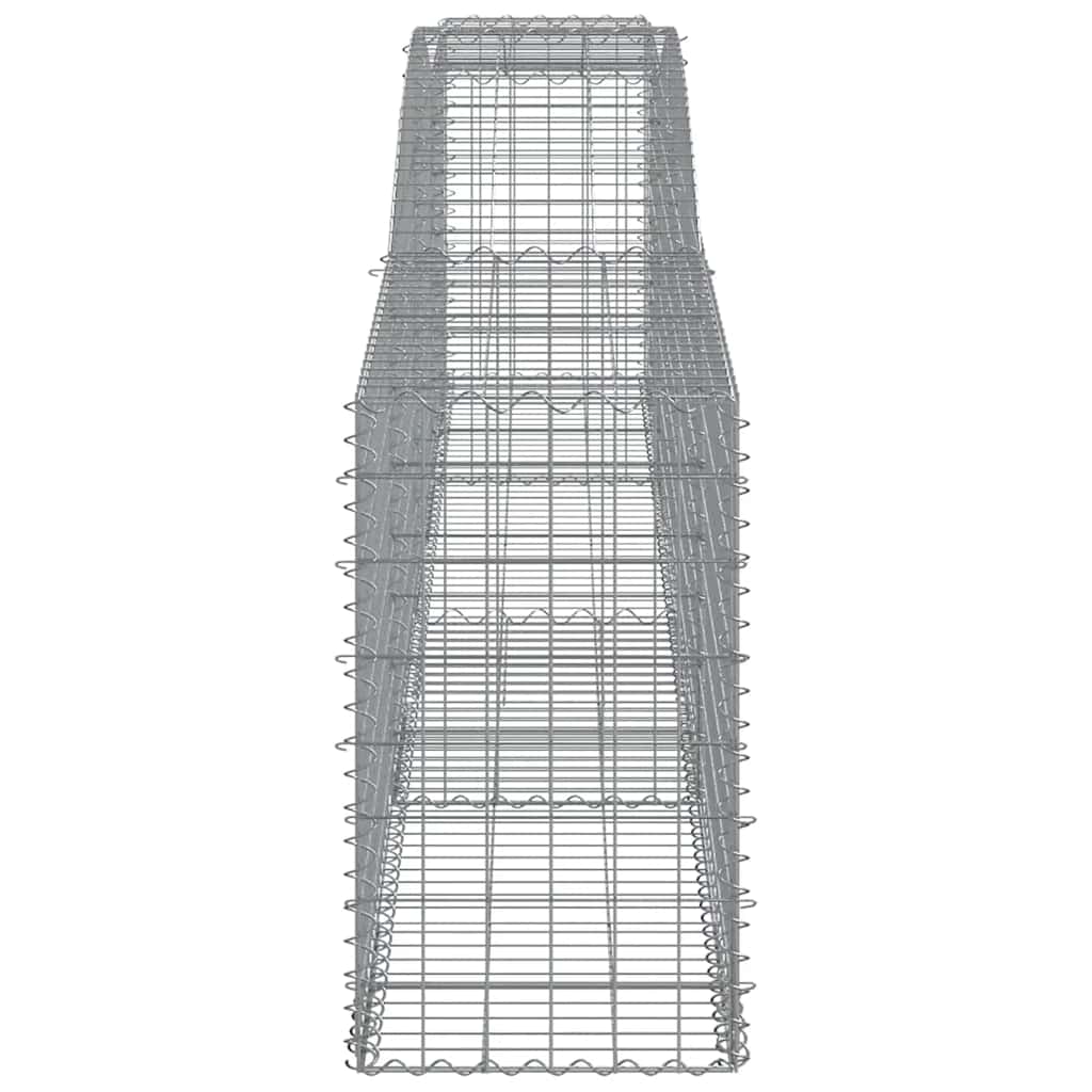 Arched Gabion Baskets 15 pcs 400x50x80/100 cm Galvanised Iron