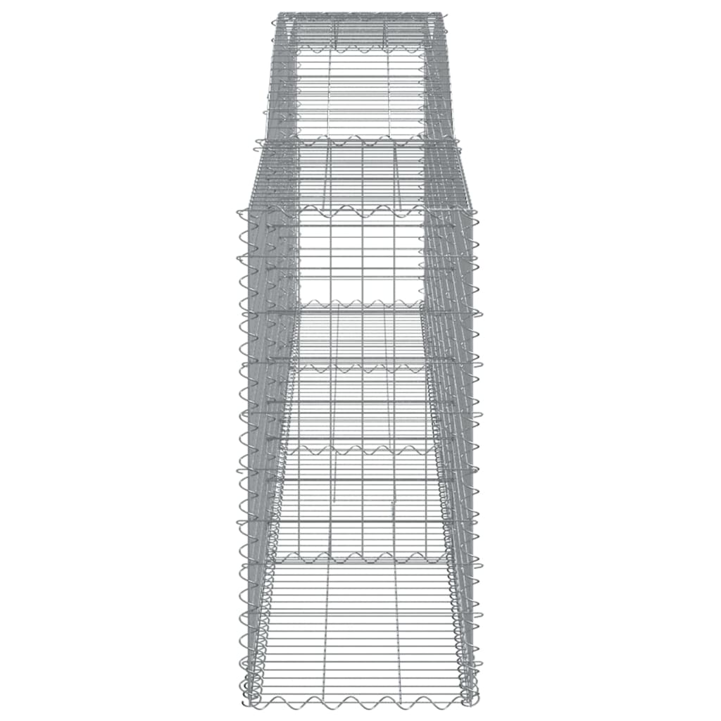 Arched Gabion Baskets 7 pcs 400x50x100/120 cm Galvanised Iron