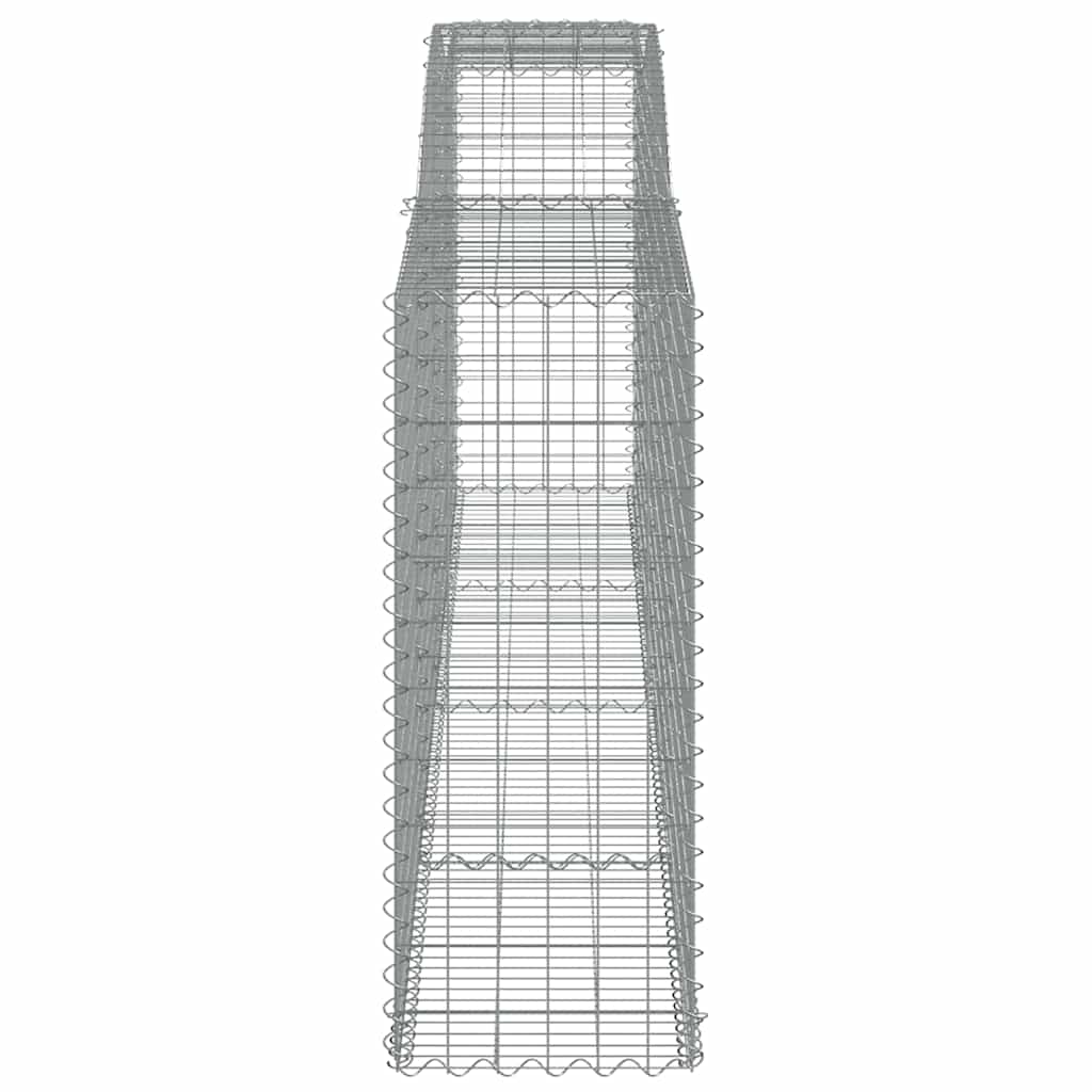Arched Gabion Baskets 6 pcs 400x50x120/140 cm Galvanised Iron