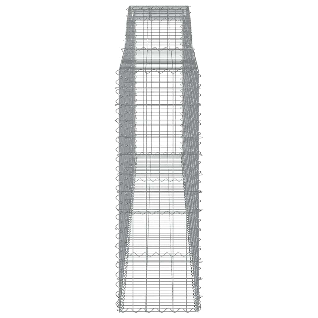 Arched Gabion Baskets 5 pcs 400x50x140/160 cm Galvanised Iron