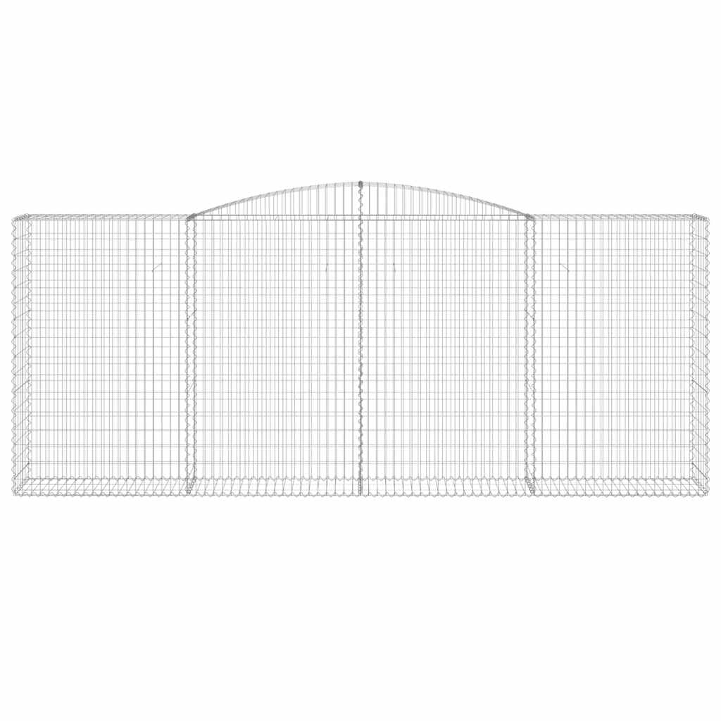 Arched Gabion Baskets 25 pcs 400x50x160/180 cm Galvanised Iron